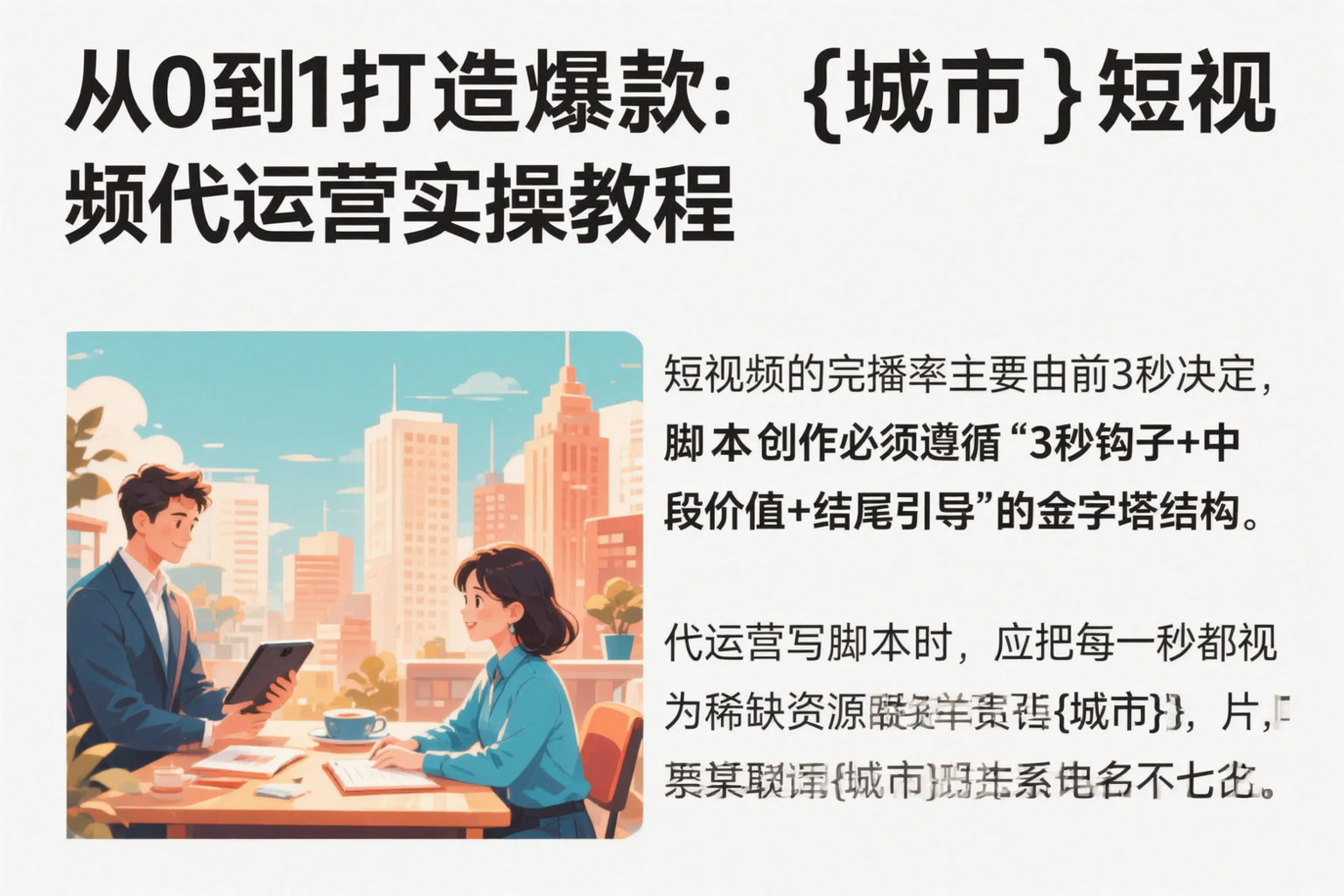 从0到1打造爆款：琼海短视频代运营实操教程