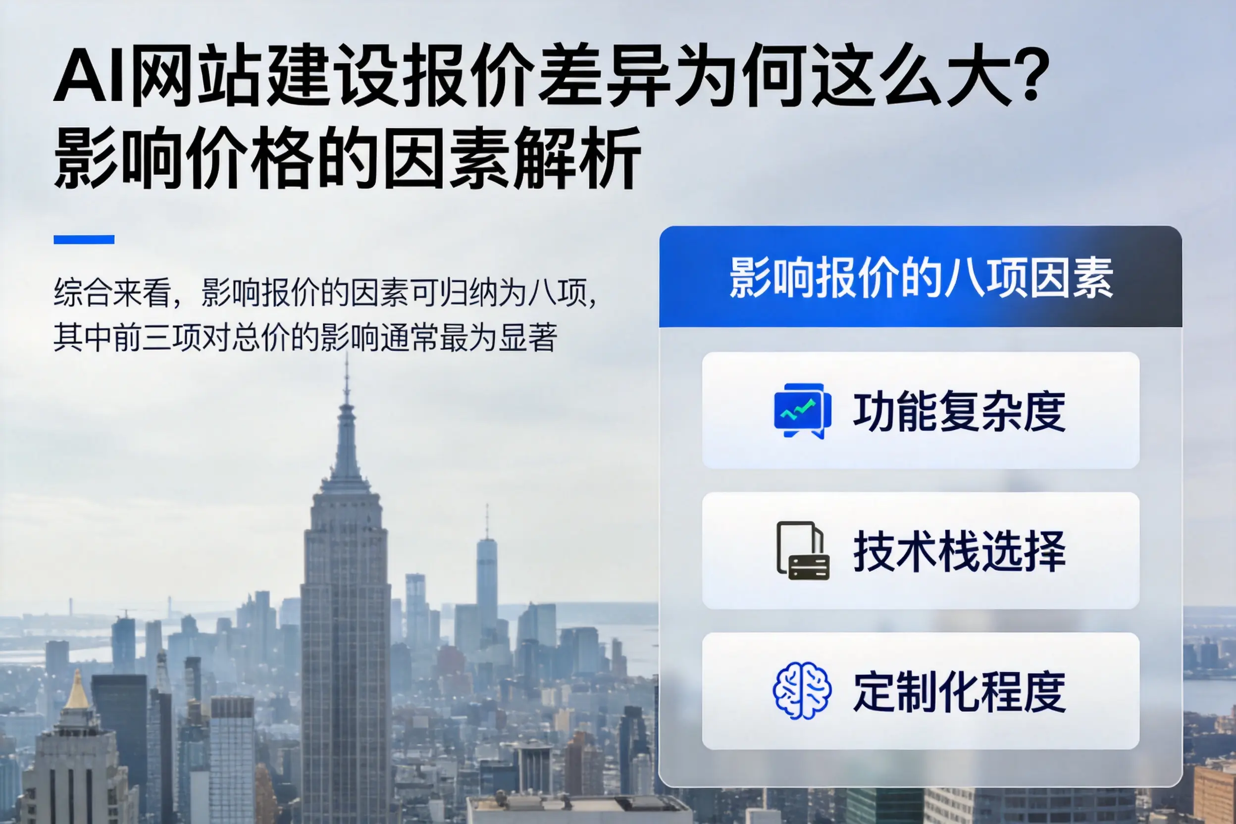 琼海AI网站建设报价差异为何这么大？影响价格的因素解析