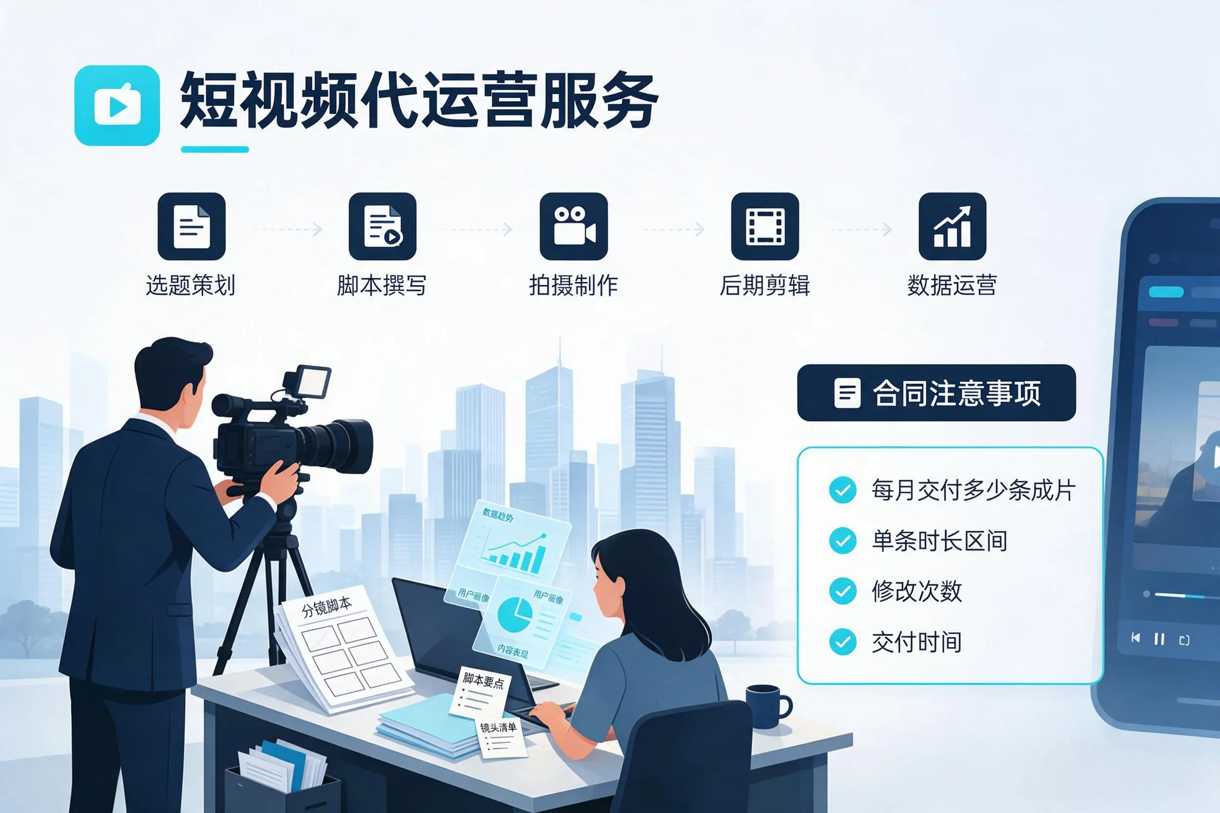 短视频代运营包含哪些服务?琼海企业常见问题科普