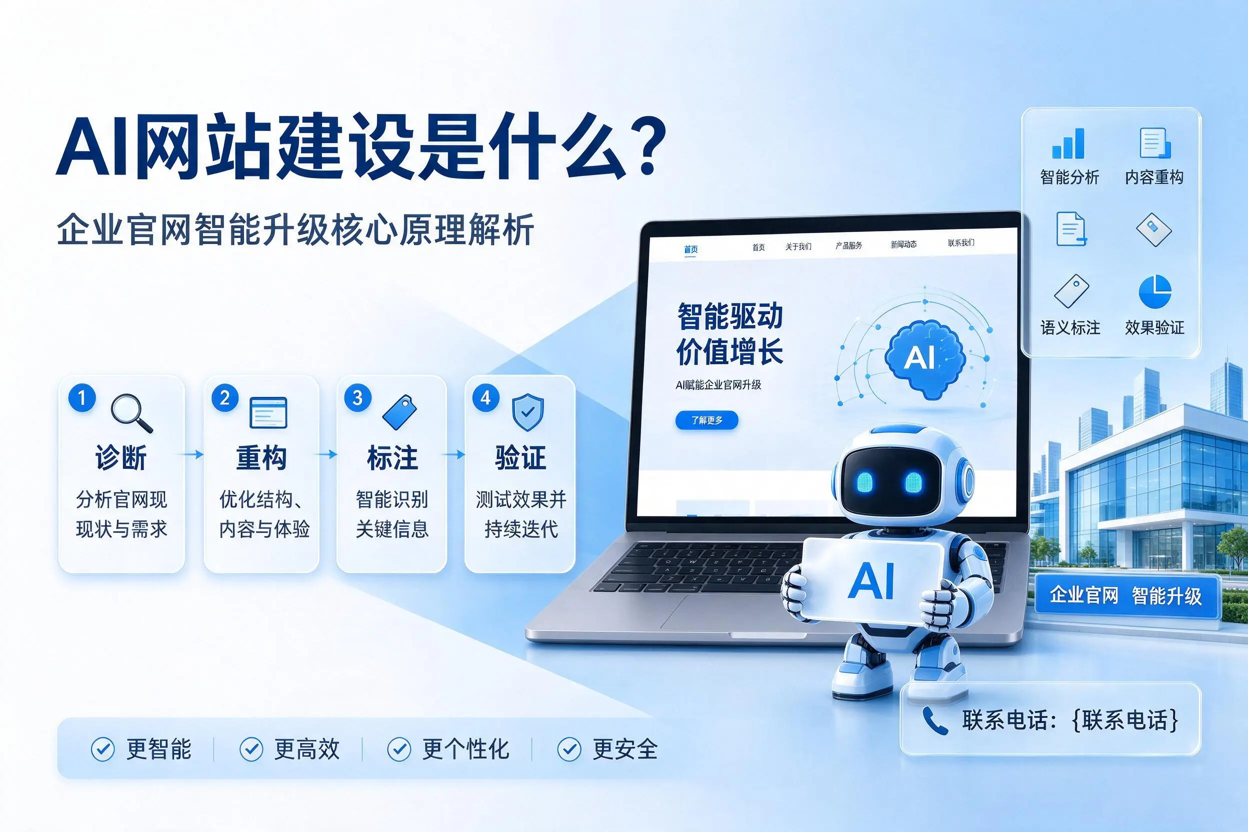 AI网站建设是什么？琼海企业官网智能升级核心原理解析